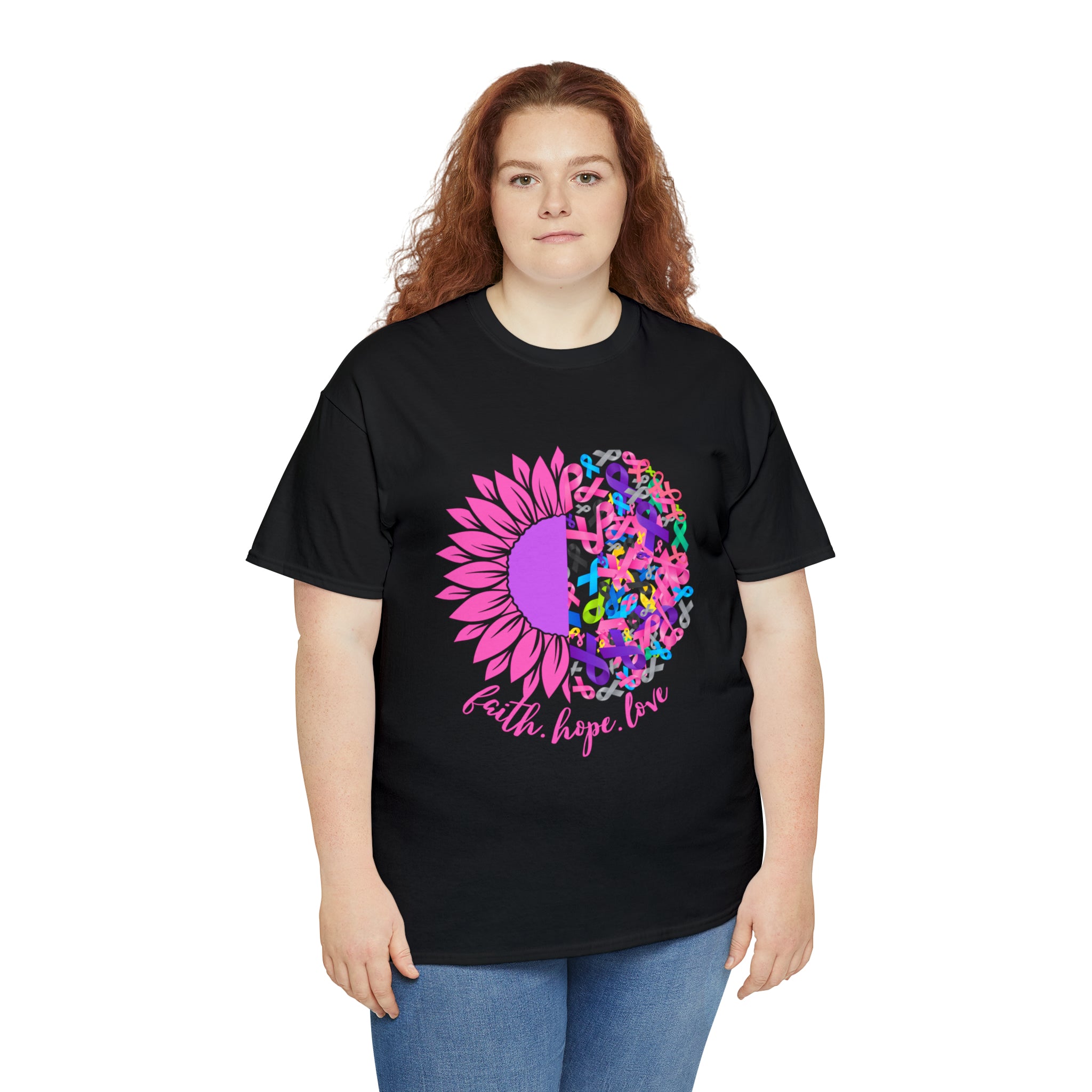 Faith Hope Love Shirt | Cancer Warrior Support Unisex T-Shirt