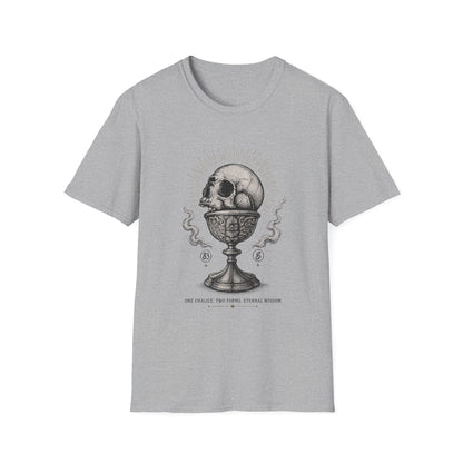 Skull Chalice T‑Shirt — Gothic Vintage Skull Illustration Tee