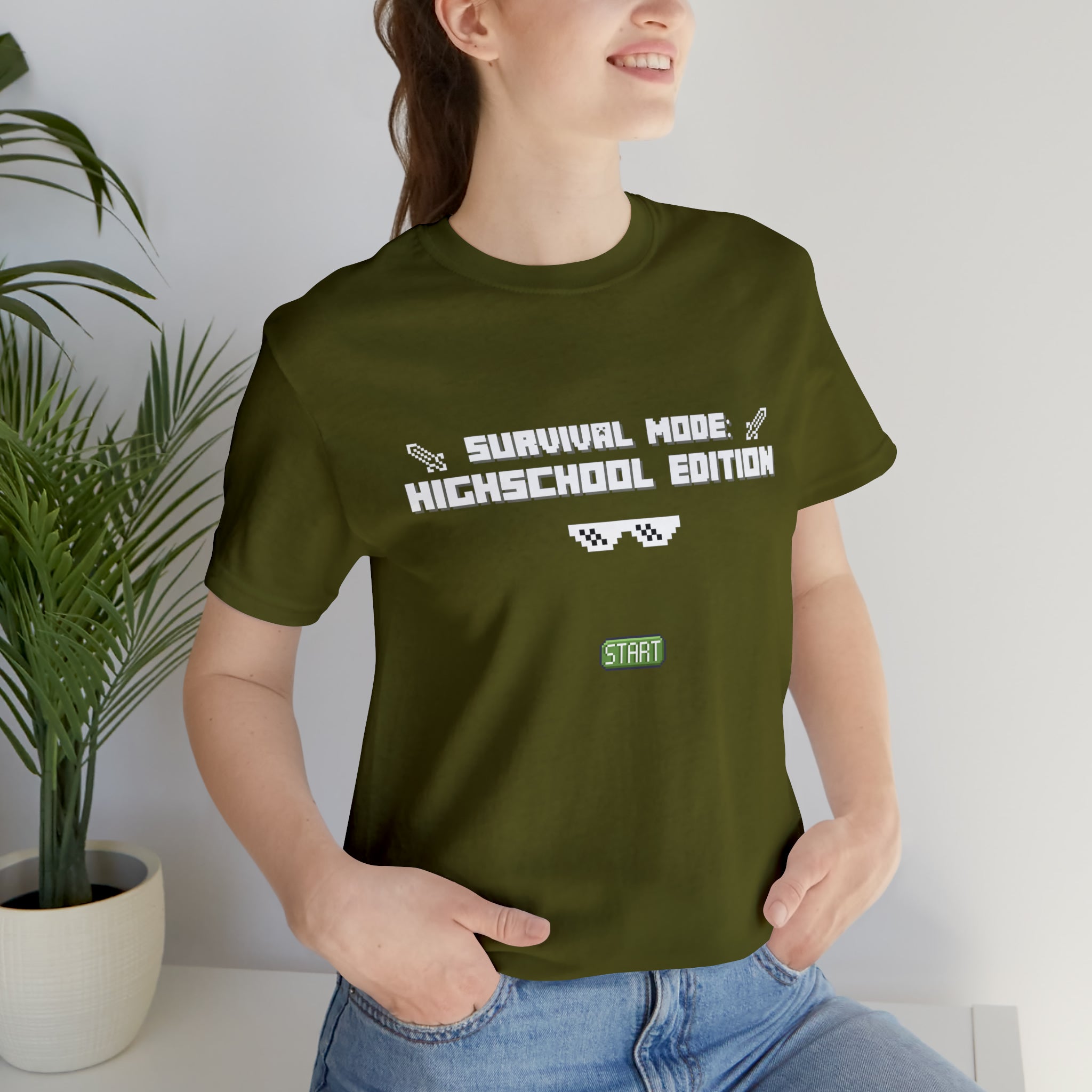 Highschool Survival Mode Shirt | Minecraft School Unisex T-Shirt