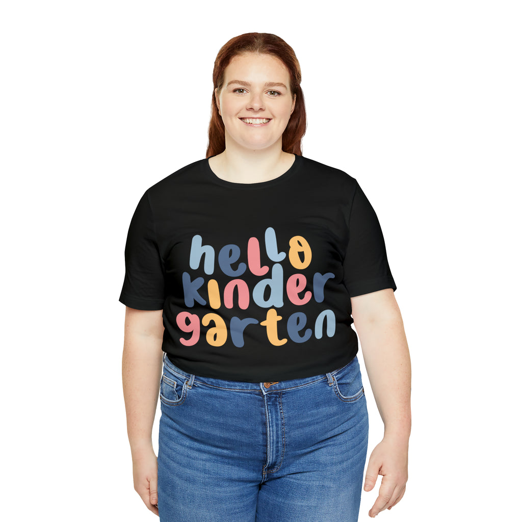 Hello Kindergarten School Shirt | First day of School Unisex T-Shirt