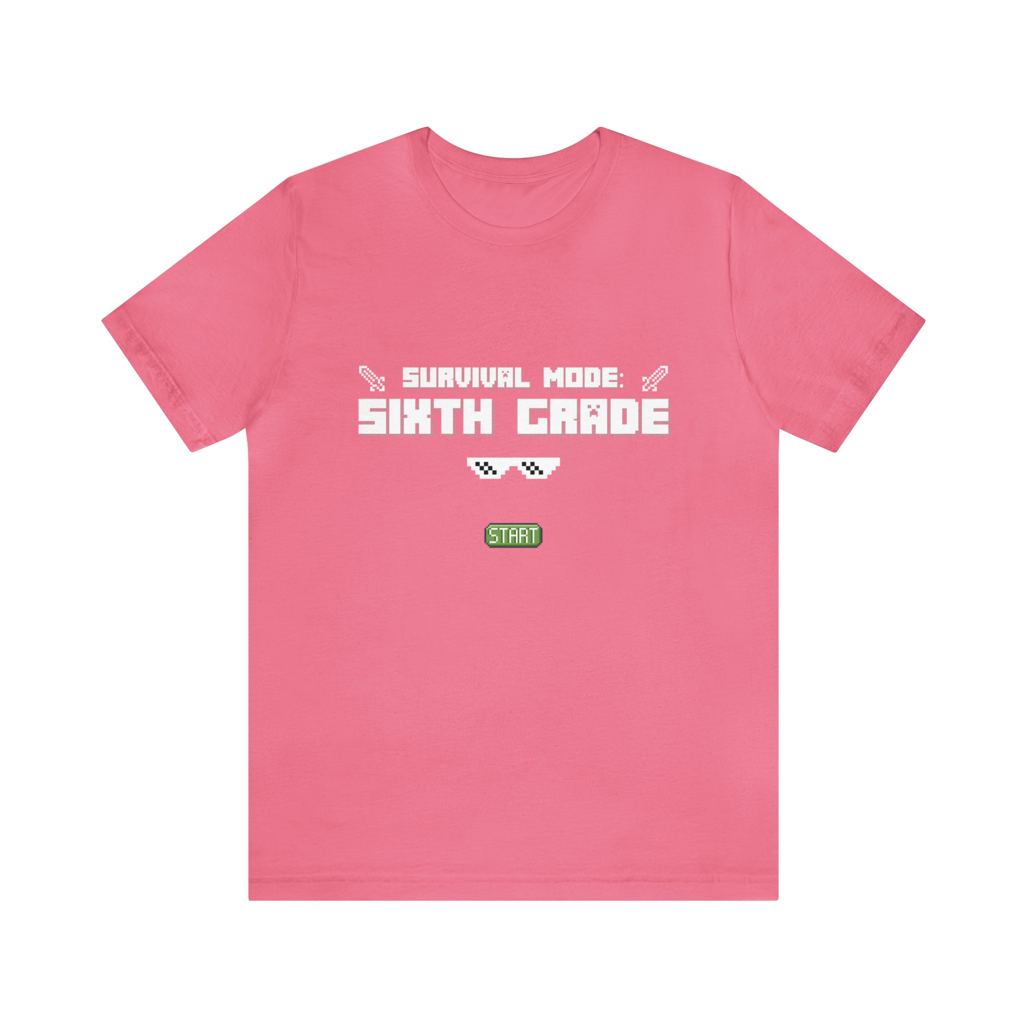 Sixth Grade Survival Mode Shirt | Minecraft School Unisex T-Shirt