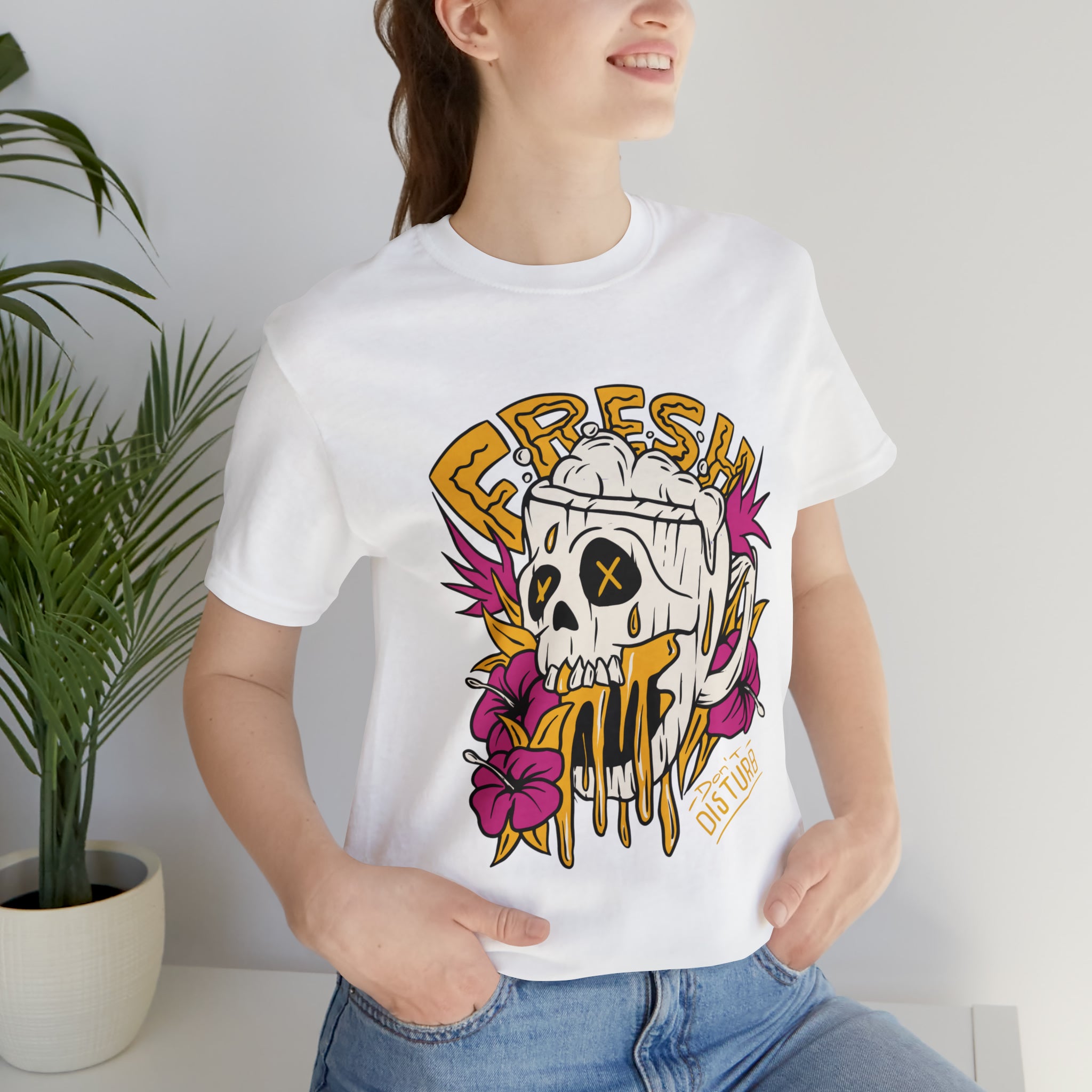 Fresh Beer Skull Shirt | Drink Beer Unisex T-Shirt
