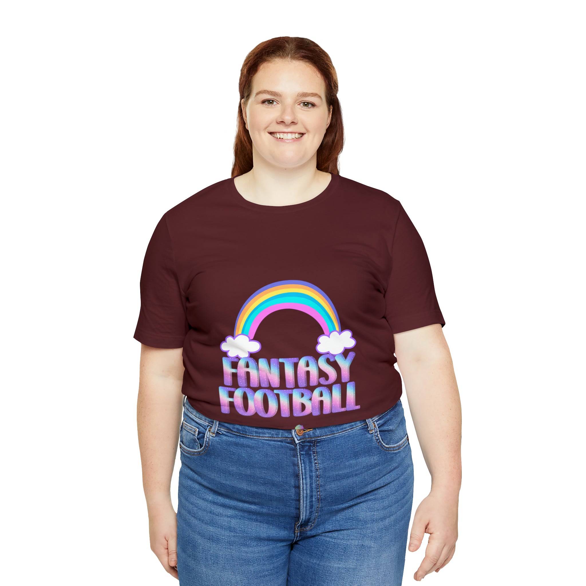 Cute Fantasy Football Shirt | Pink Cute Fantasy Football Unisex T-Shirt
