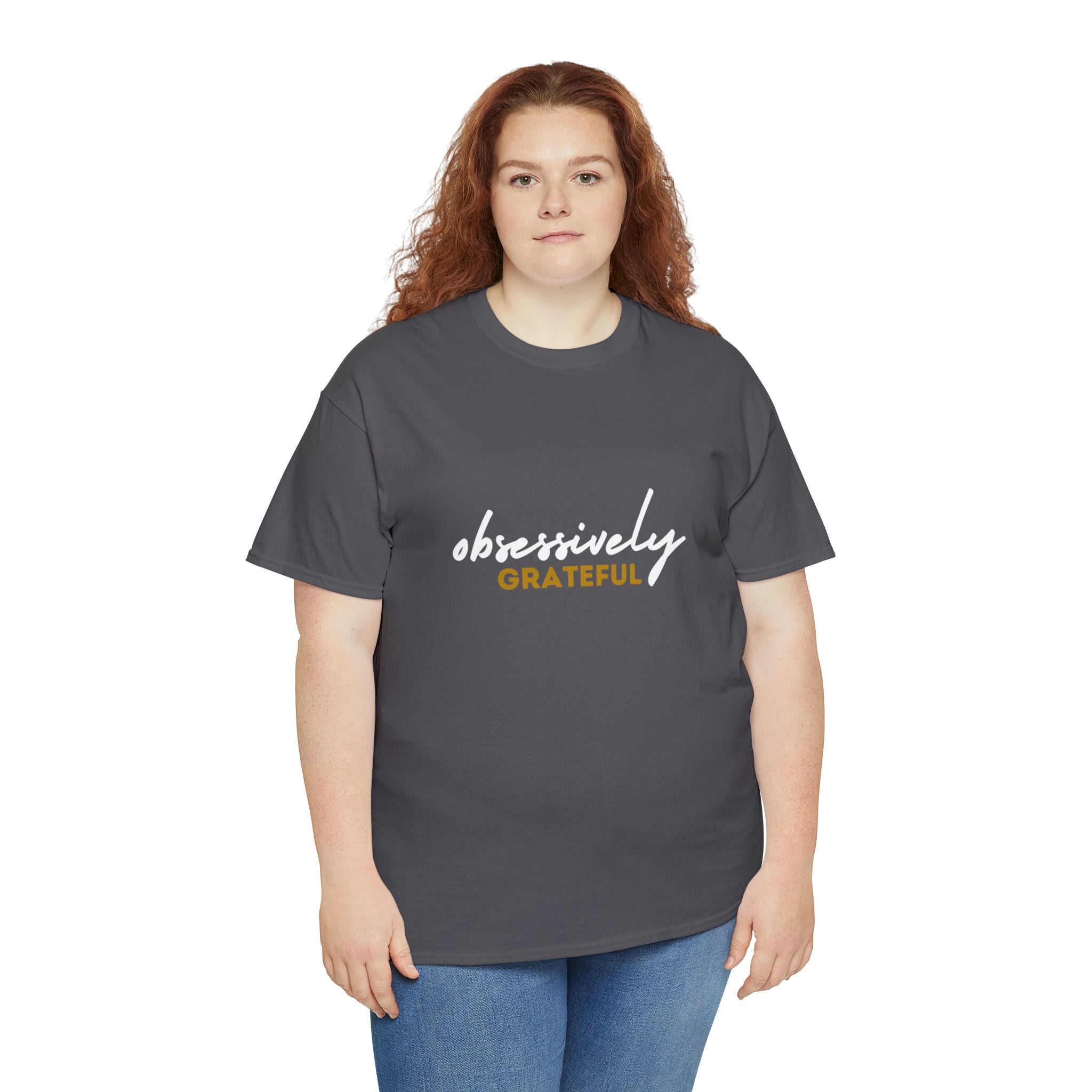 Obsessively Grateful Shirt | Minimalist Unisex T-Shirt
