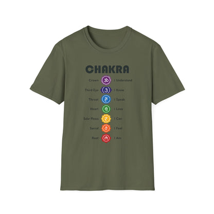 Chakra T-Shirt — Colorful 7 Chakra Alignment Yoga Tee