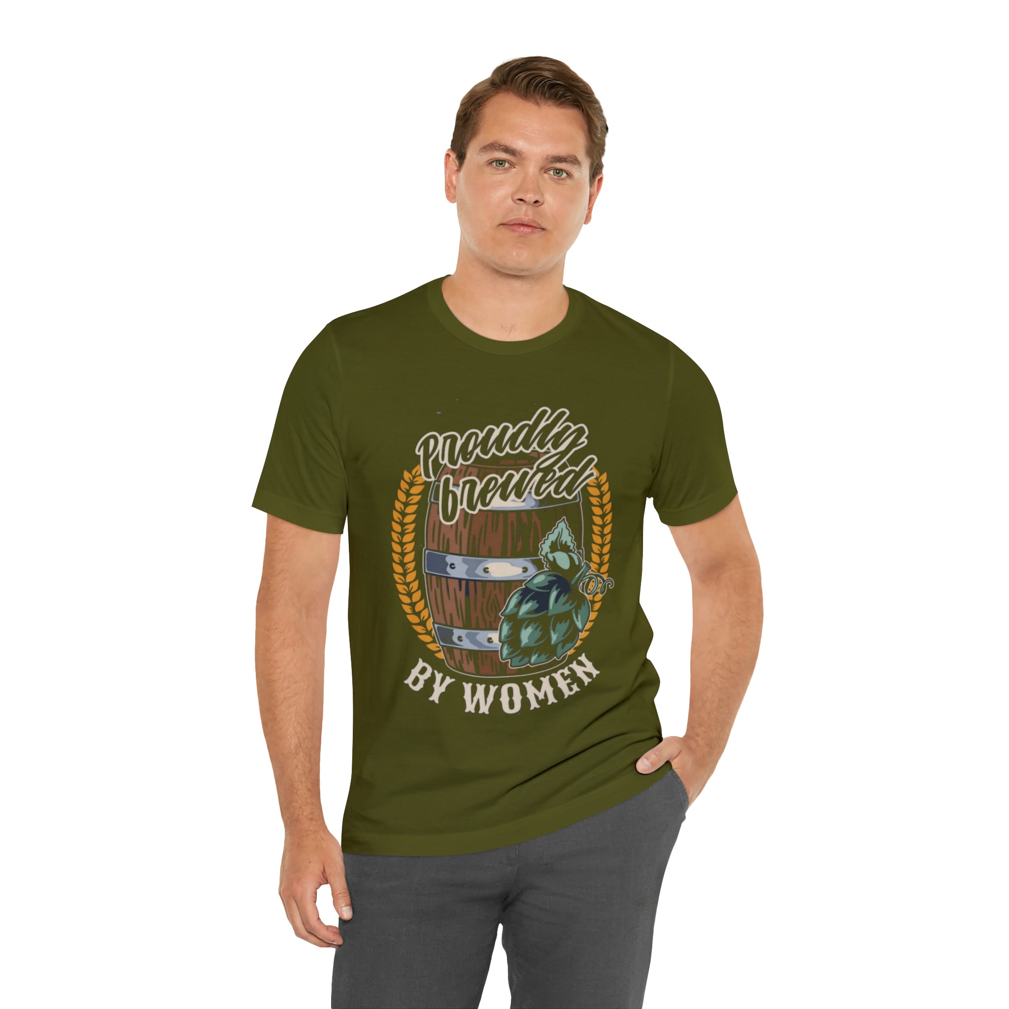 Brewed by Women Beer Shirt | Drink Beer Unisex T-Shirt