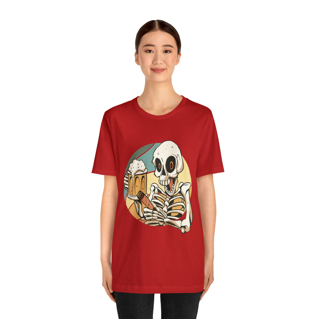 Skeleton Beer Shirt | Drink Beer Unisex T-Shirt