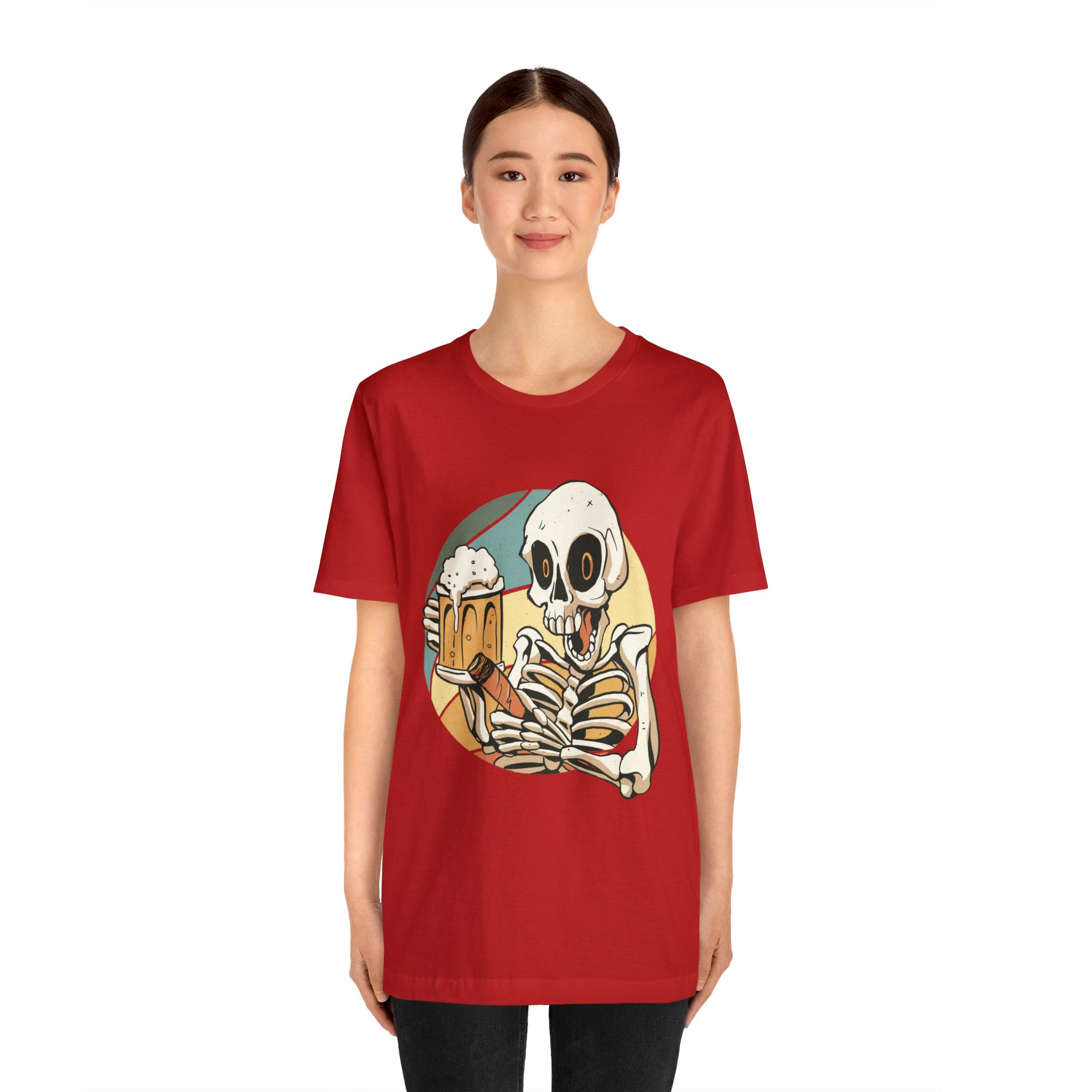 Skeleton Beer Shirt | Drink Beer Unisex T-Shirt