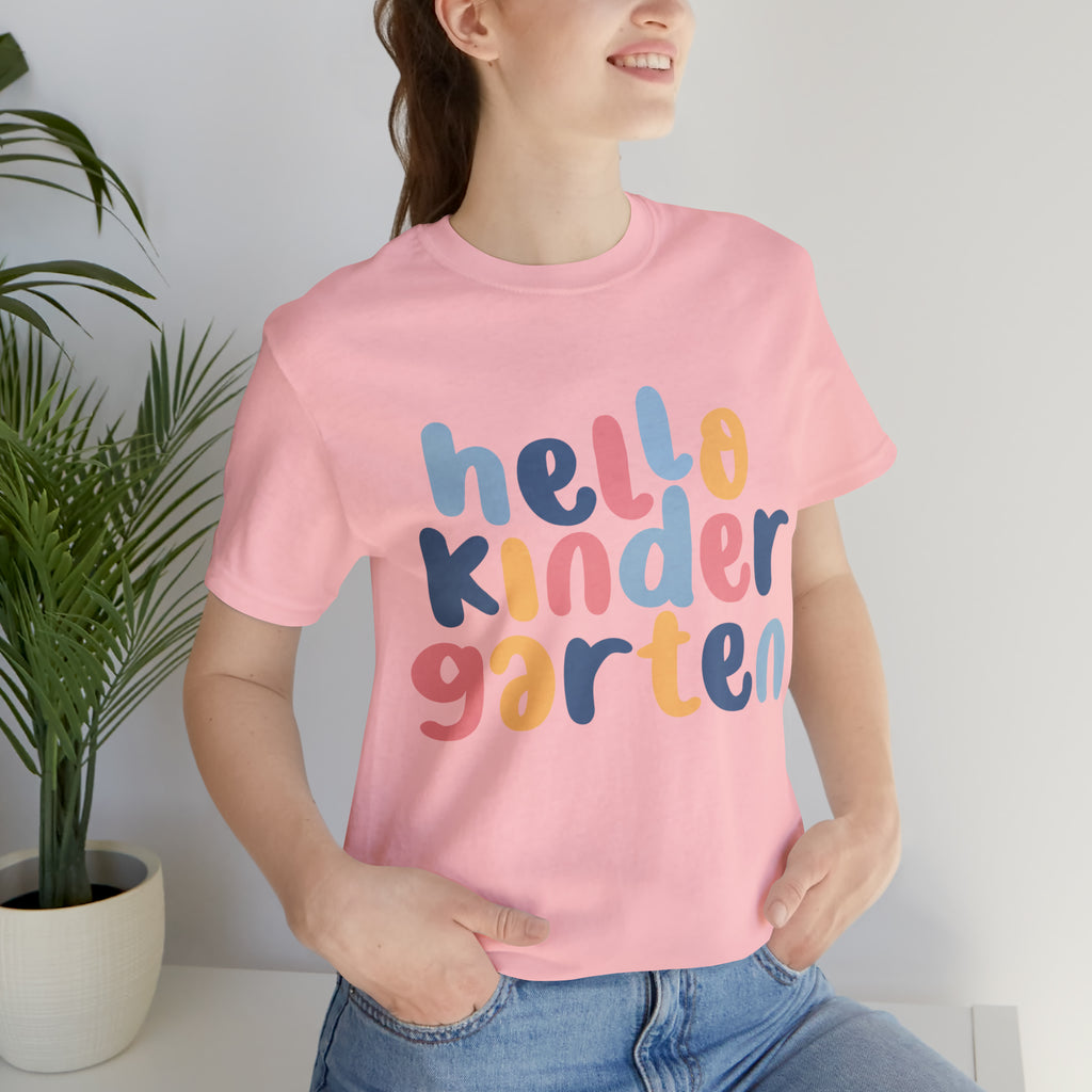 Hello Kindergarten School Shirt | First day of School Unisex T-Shirt