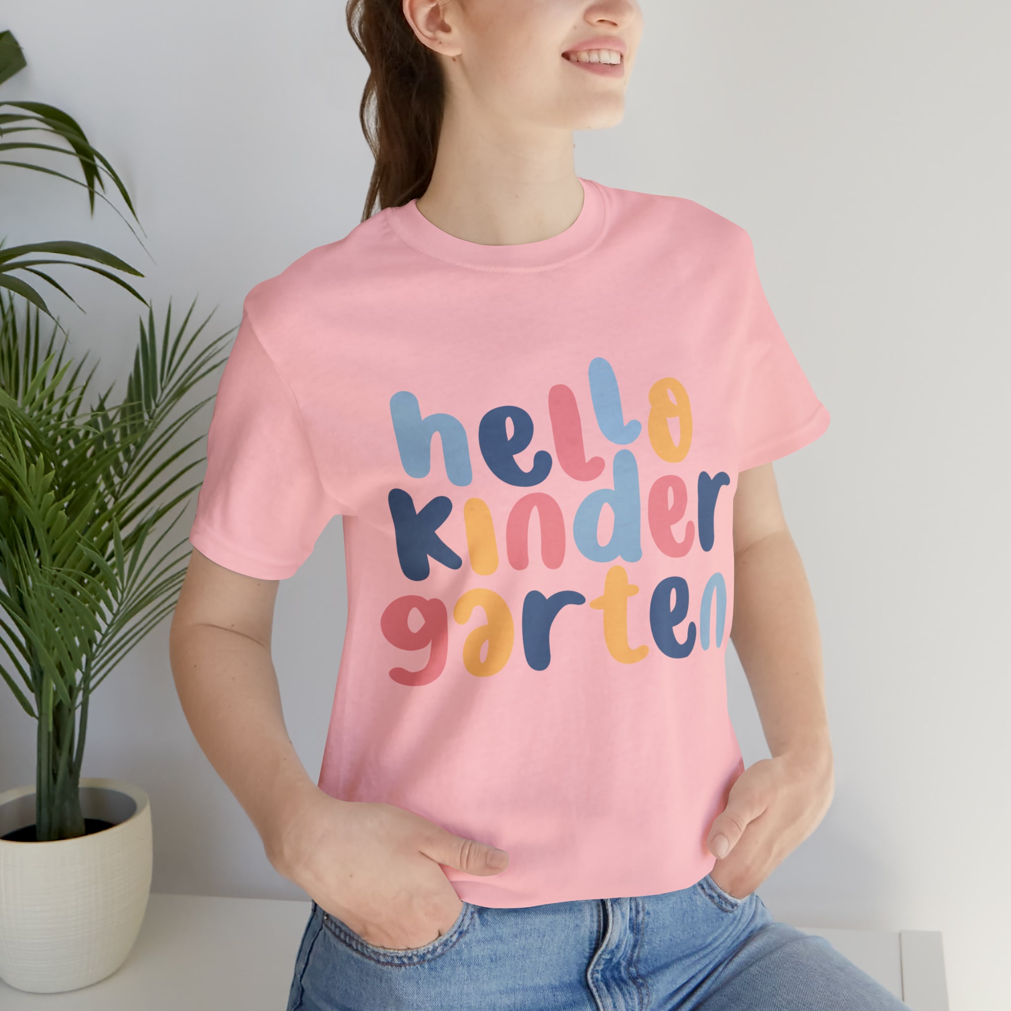 Hello Kindergarten School Shirt | First day of School Unisex T-Shirt