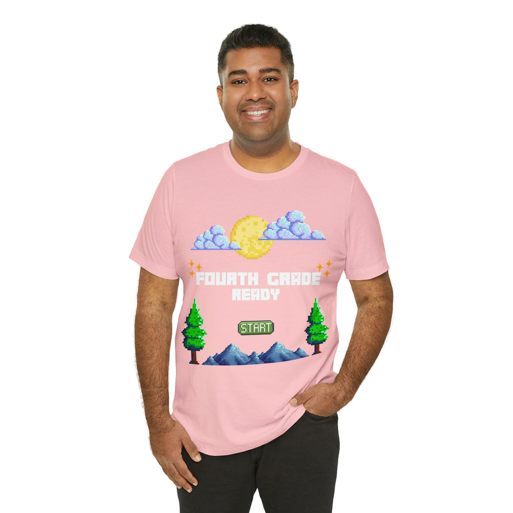 Fourth Grade Ready Pixel Shirt | Minecraft Unisex T-Shirt