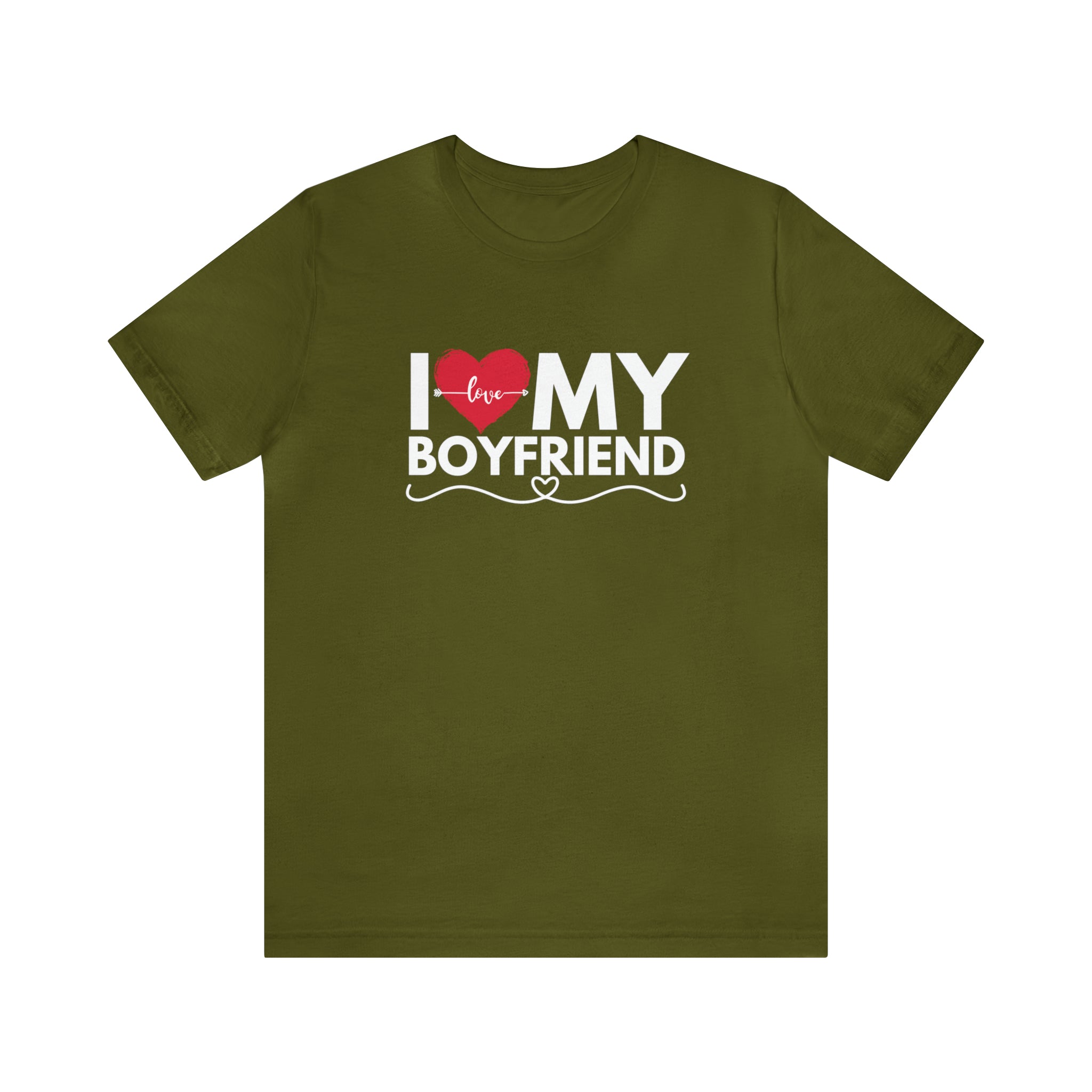 I Love My Boyfriend Shirt | Couple Love T-Shirt, Pair Girlfriend Boyfriend Matching Shirt