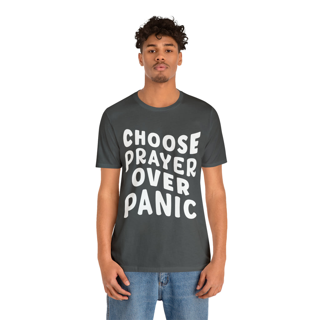 Prayer Over Panic Unisex Shirt | Religious Shirt for Prayers