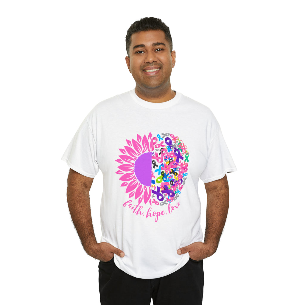 Faith Hope Love Shirt | Cancer Warrior Support Unisex T-Shirt
