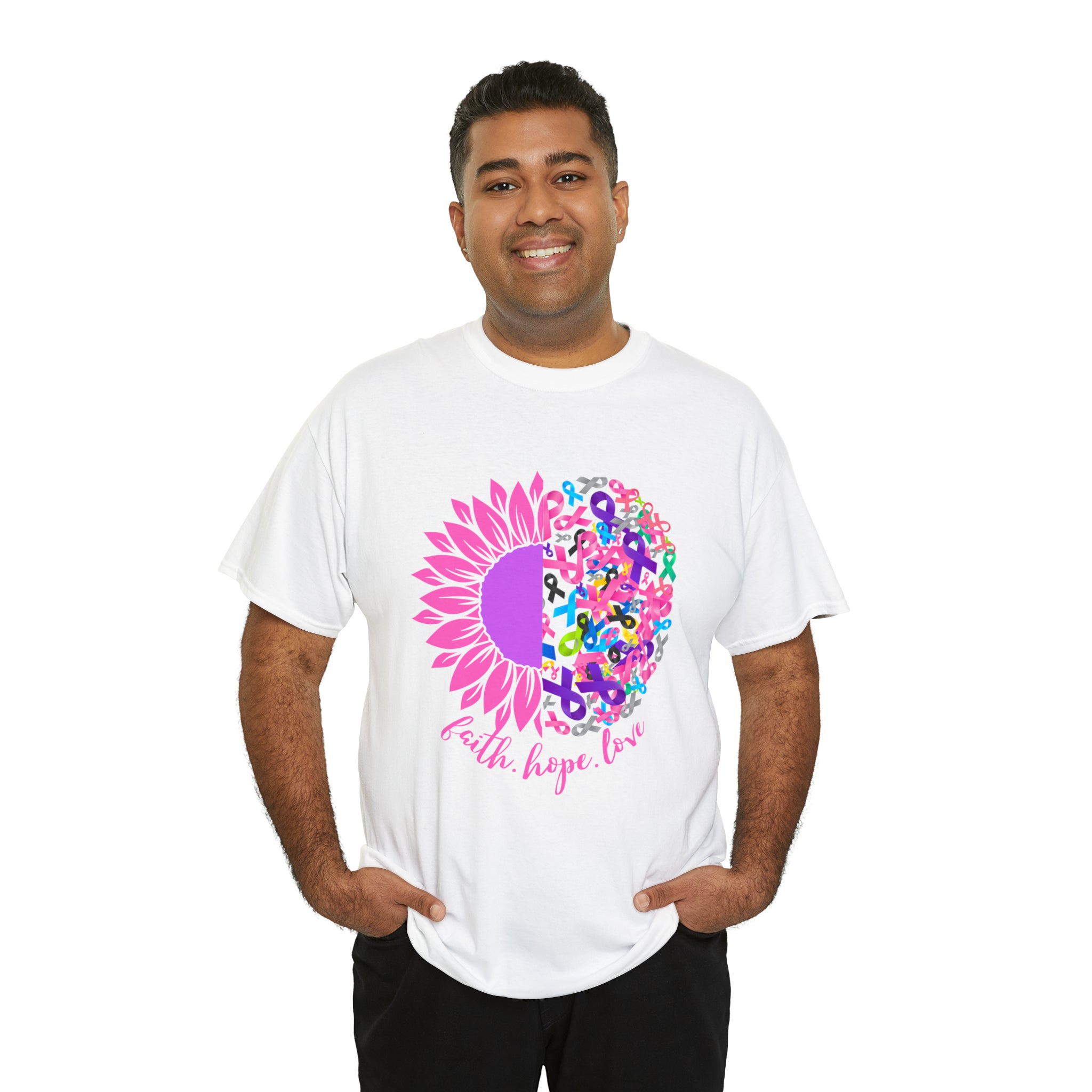 Faith Hope Love Shirt | Cancer Warrior Support Unisex T-Shirt
