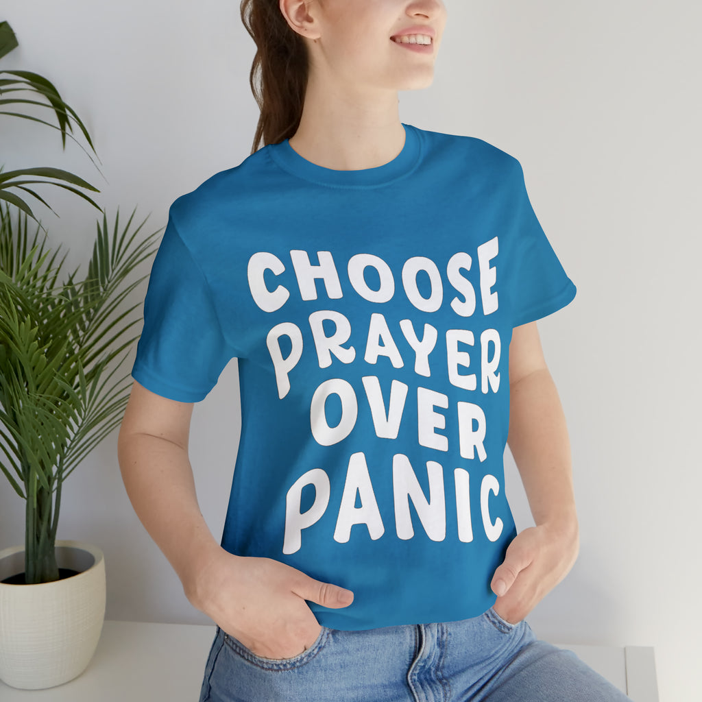 Prayer Over Panic Unisex Shirt | Religious Shirt for Prayers