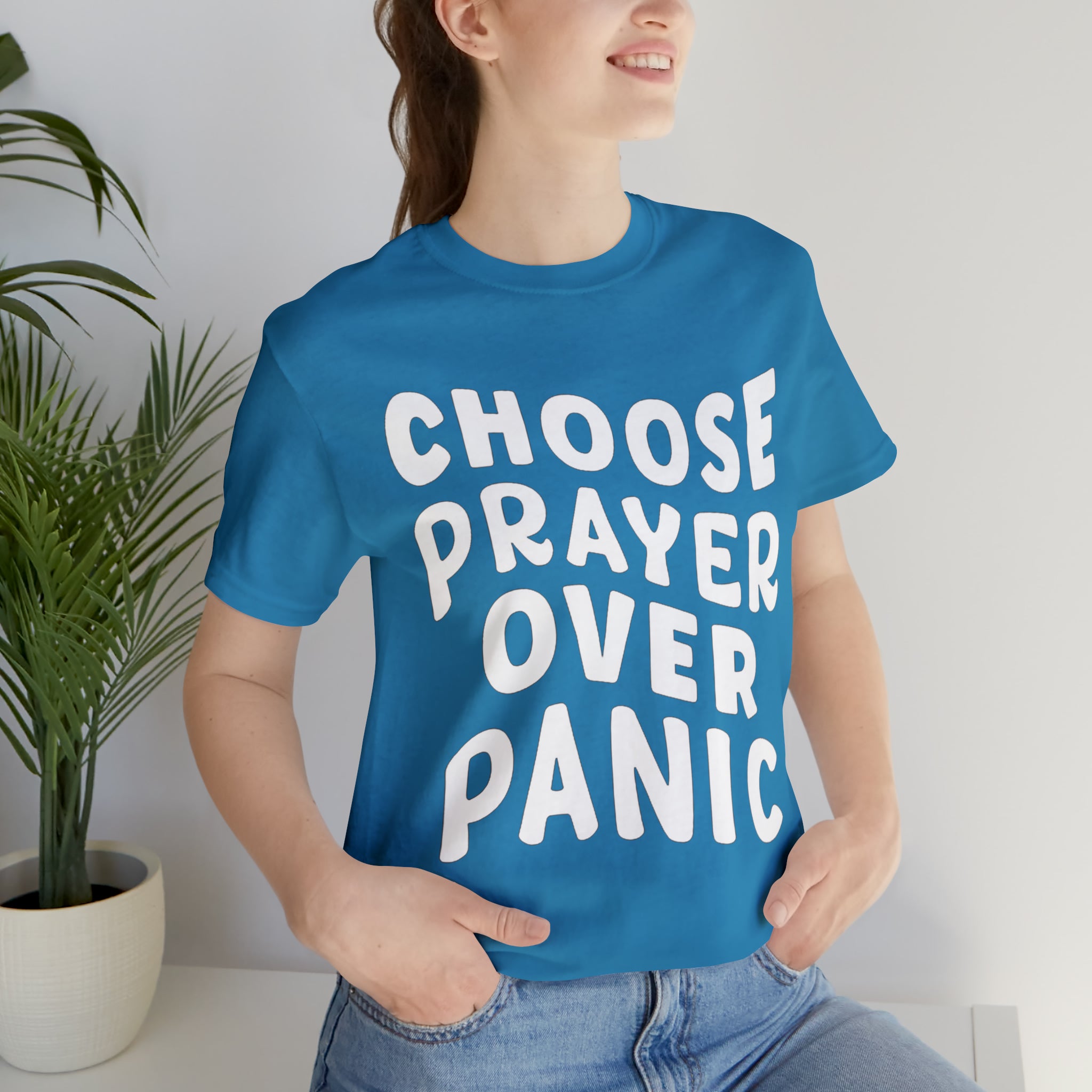 Prayer Over Panic Unisex Shirt | Religious Shirt for Prayers