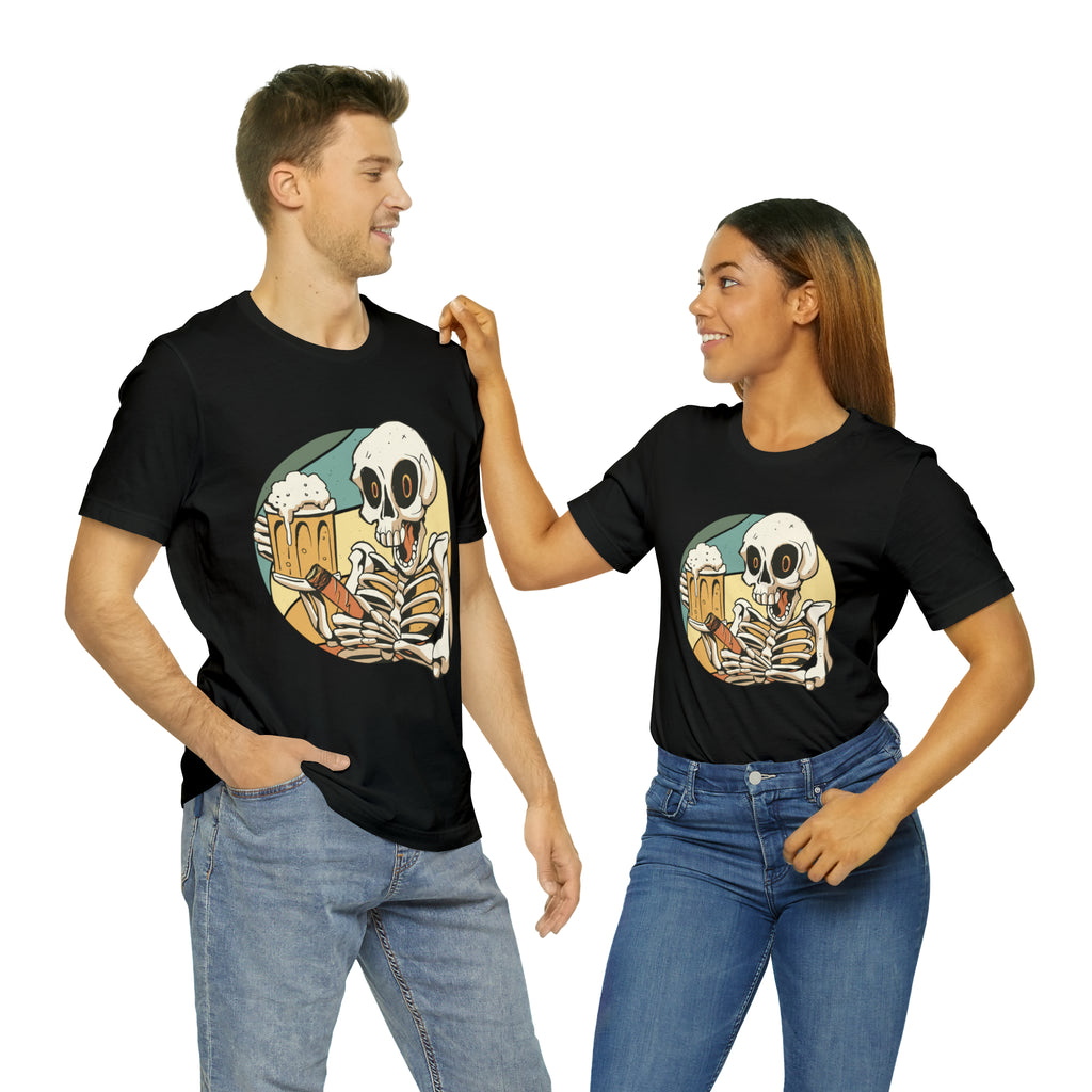 Skeleton Beer Shirt | Drink Beer Unisex T-Shirt