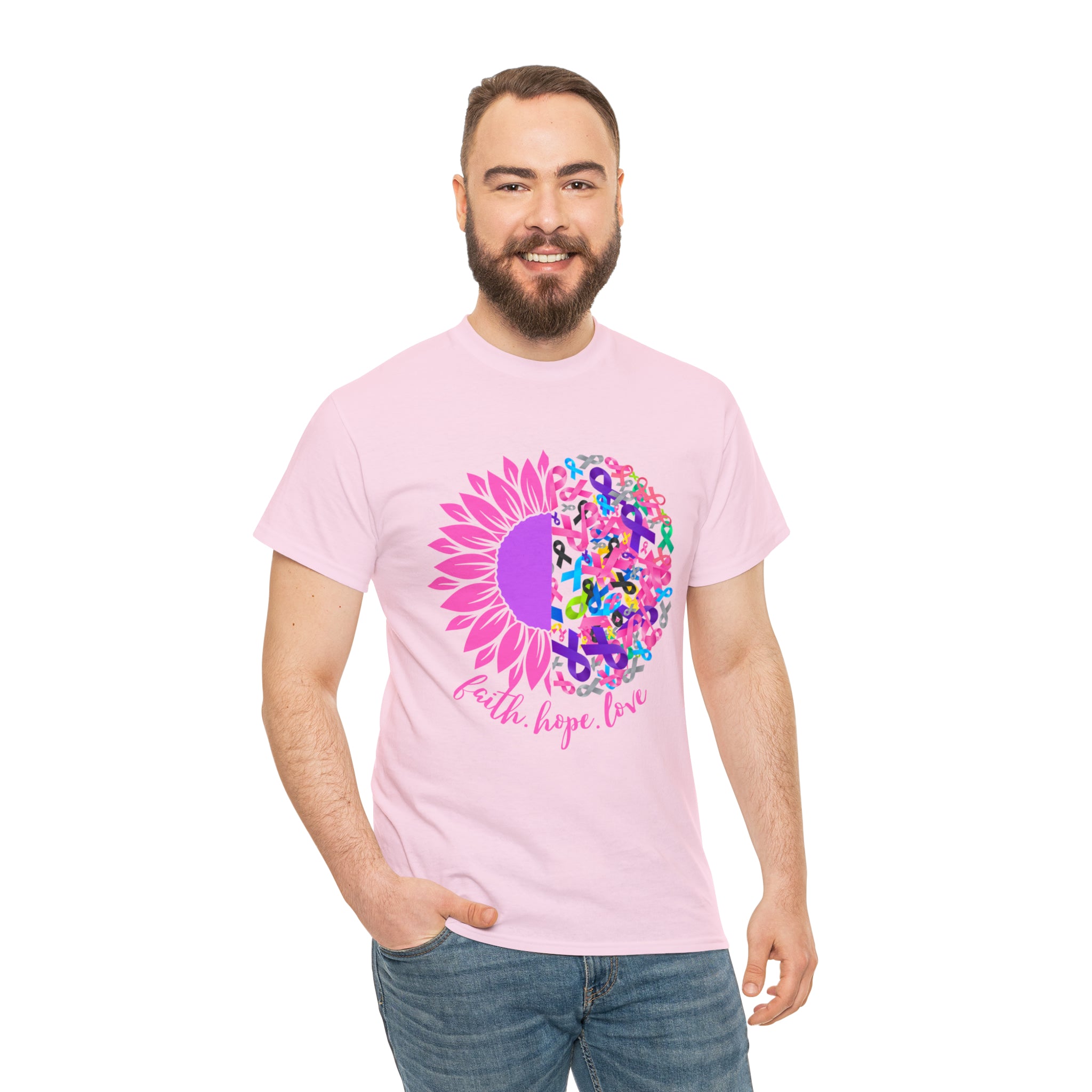 Faith Hope Love Shirt | Cancer Warrior Support Unisex T-Shirt