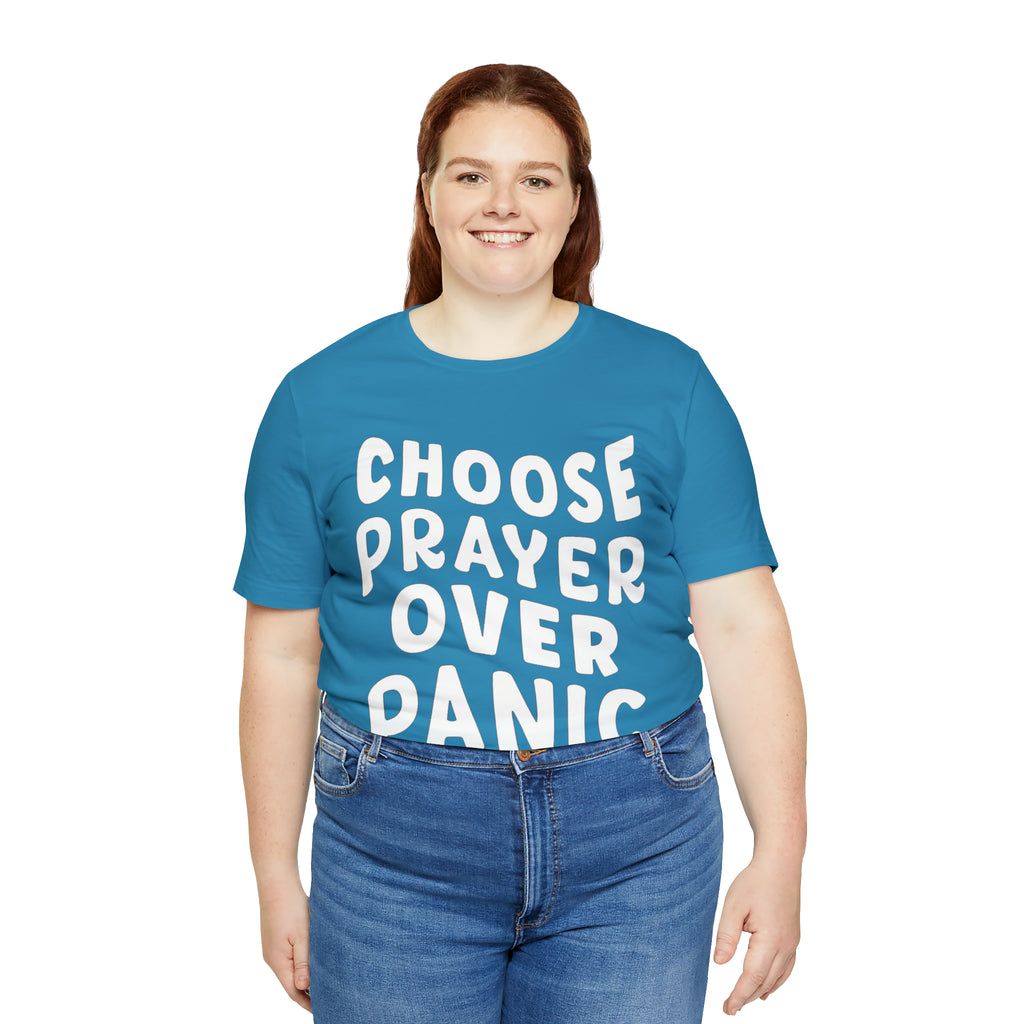 Prayer Over Panic Unisex Shirt | Religious Shirt for Prayers