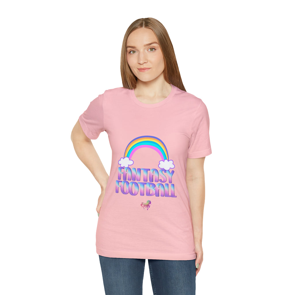 Cute Fantasy Football Shirt | Pink Cute Fantasy Football Unisex T-Shirt