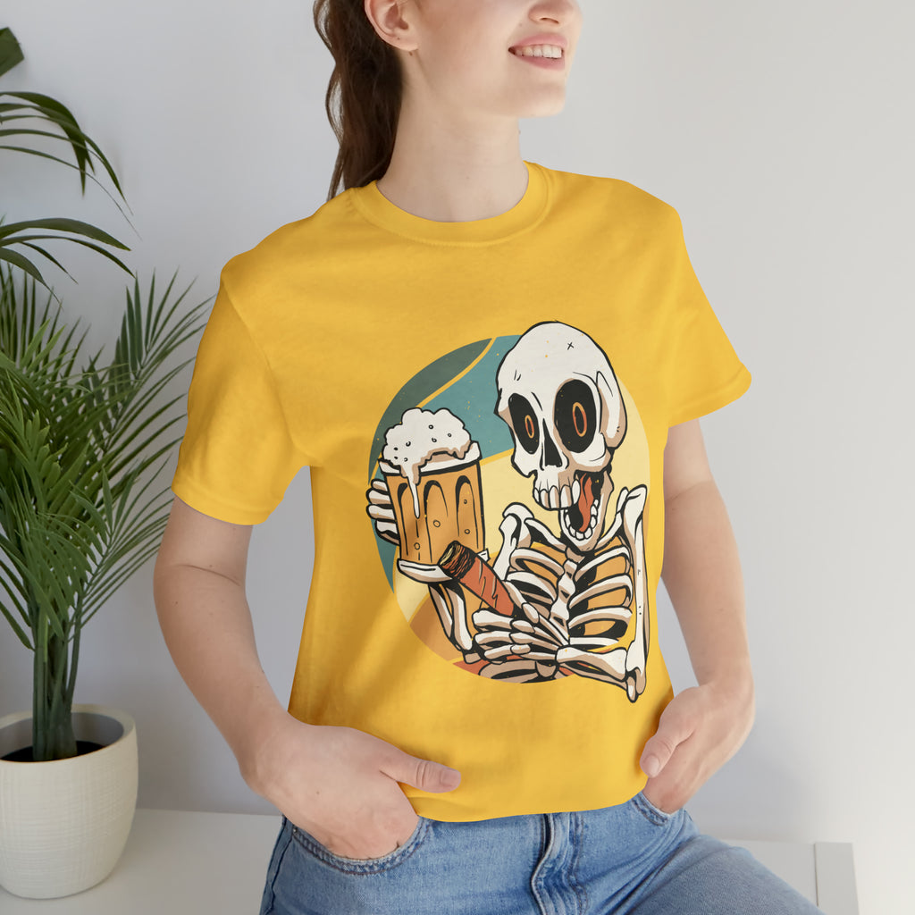Skeleton Beer Shirt | Drink Beer Unisex T-Shirt
