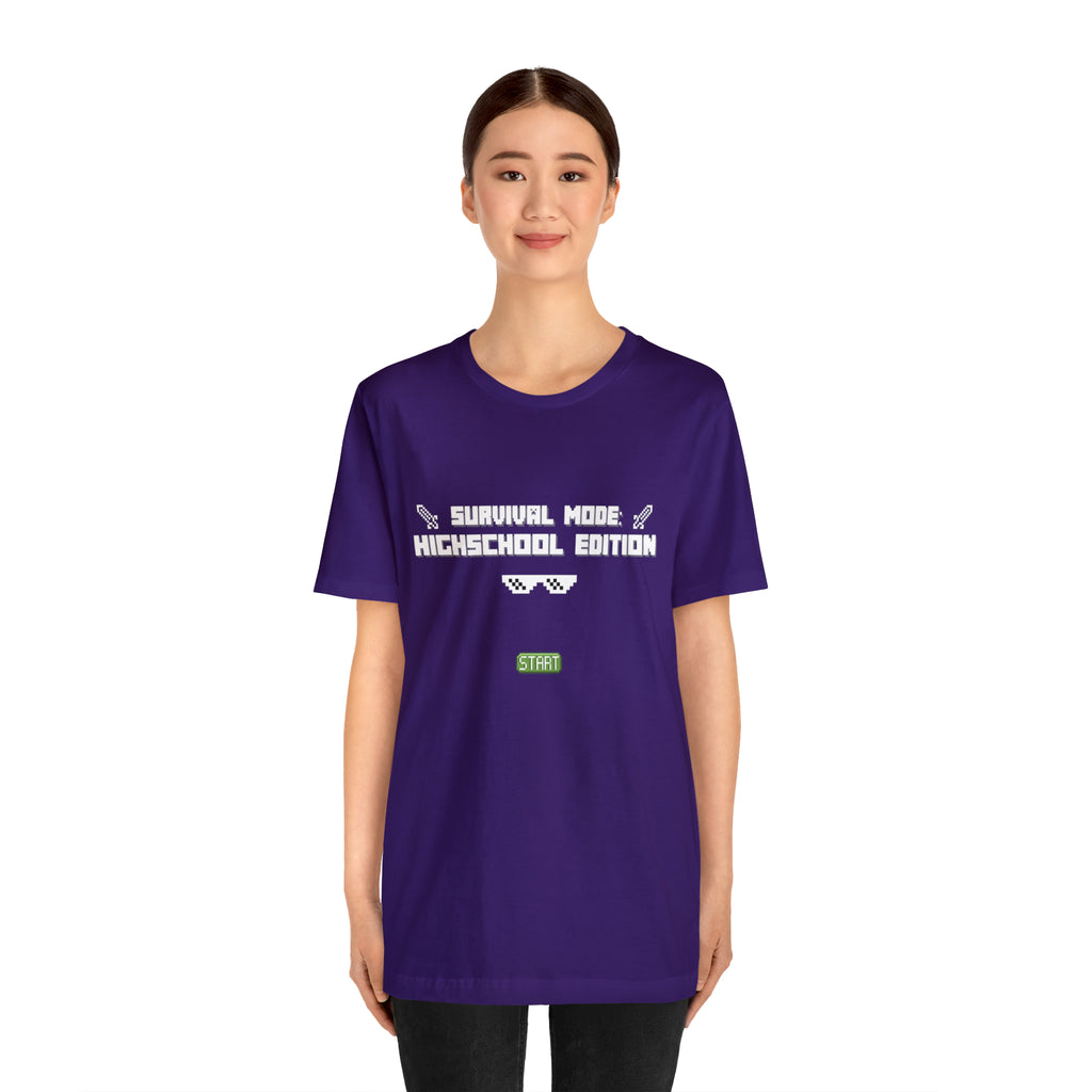 Highschool Survival Mode Shirt | Minecraft School Unisex T-Shirt