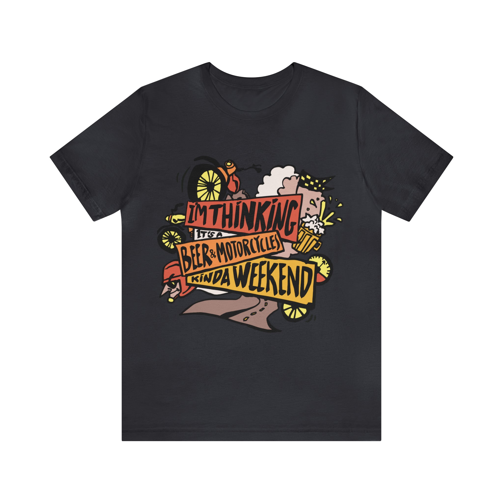 Beer and Motorcycle Shirt | Drink Beer Unisex T-Shirt