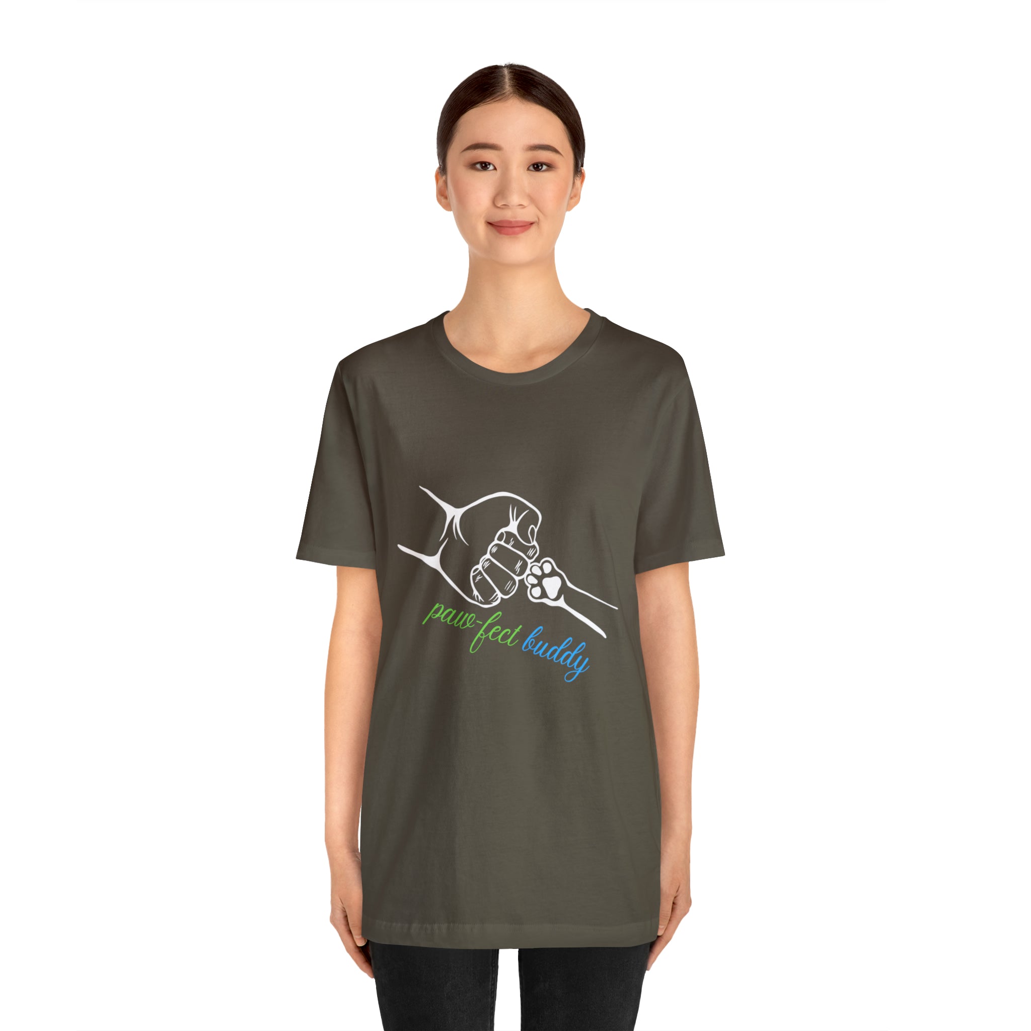 Paw-fect Buddy Sort Sleeve Shirt | Dog Lover Unisex T-Shirt