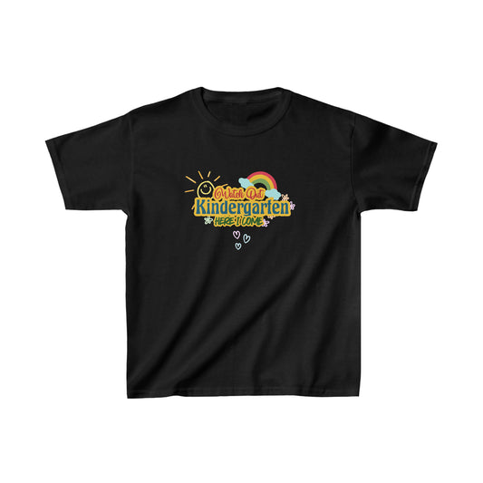 Watch Out Kindergarten Shirt | School Kids Heavy Cotton™ Tee