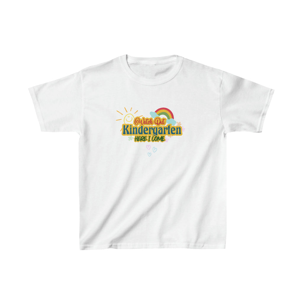 Watch Out Kindergarten Shirt | School Kids Heavy Cotton™ Tee