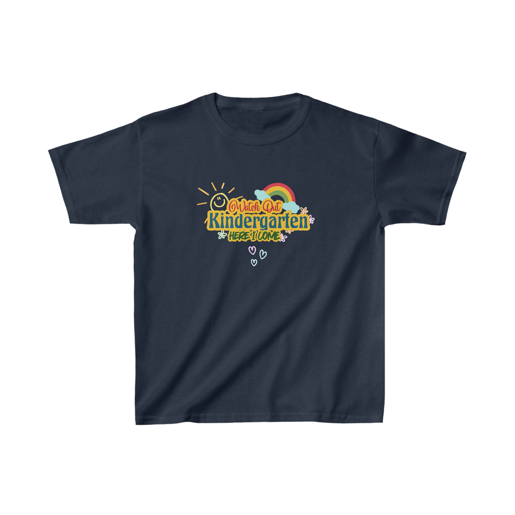 Watch Out Kindergarten Shirt | School Kids Heavy Cotton™ Tee