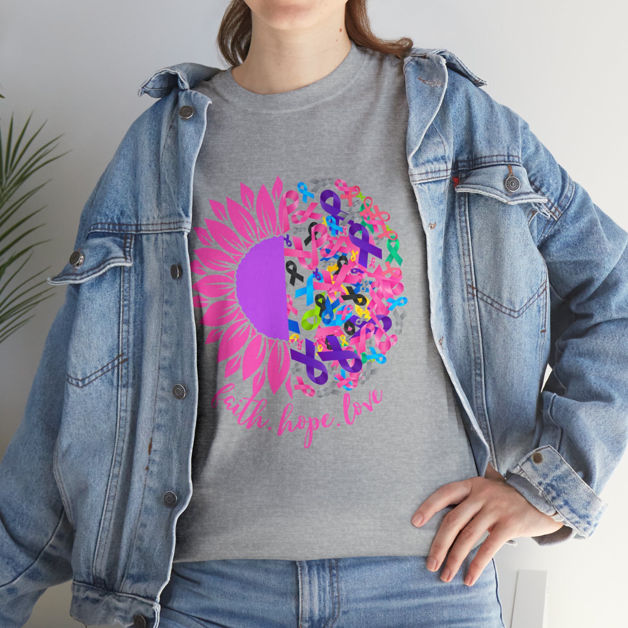 Faith Hope Love Shirt | Cancer Warrior Support Unisex T-Shirt