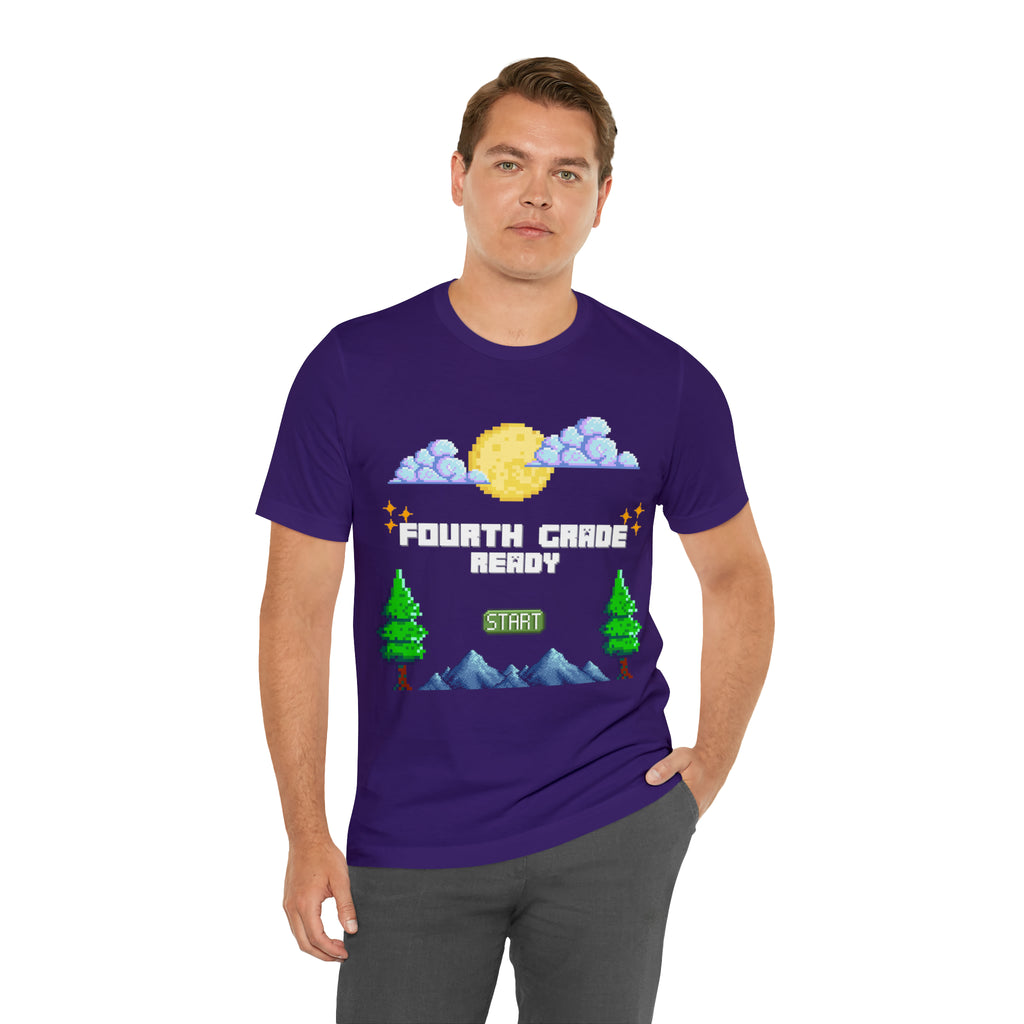 Fourth Grade Ready Pixel Shirt | Minecraft Unisex T-Shirt