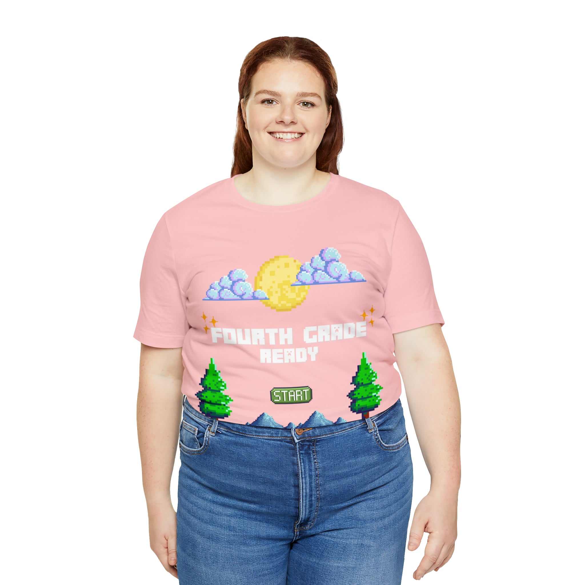 Fourth Grade Ready Pixel Shirt | Minecraft Unisex T-Shirt