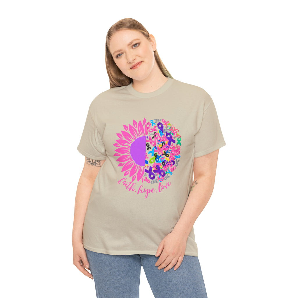 Faith Hope Love Shirt | Cancer Warrior Support Unisex T-Shirt