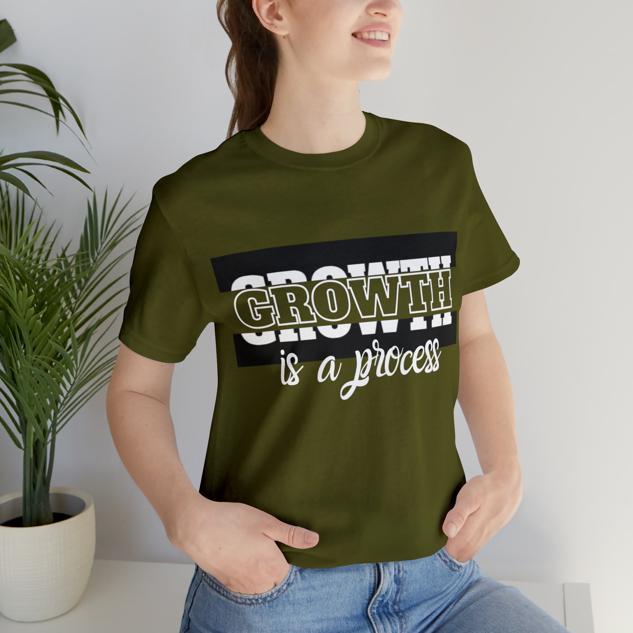 Growth Is A Process Shirt | Trendy Statement Unisex Tee