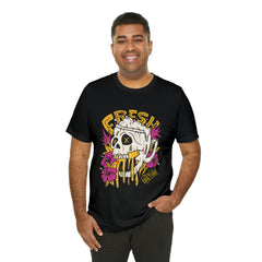 Fresh Beer Skull Shirt | Drink Beer Unisex T-Shirt