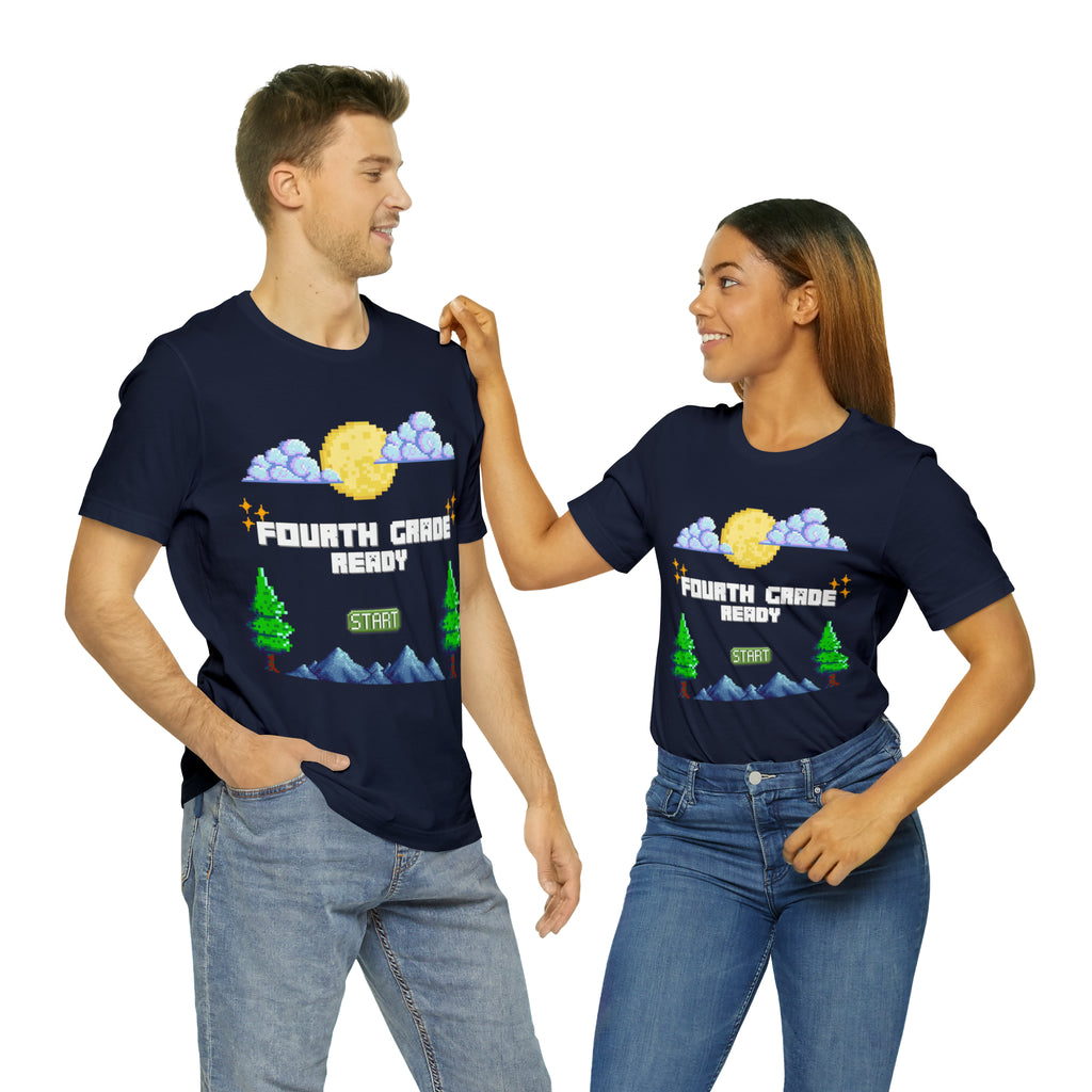 Fourth Grade Ready Pixel Shirt | Minecraft Unisex T-Shirt
