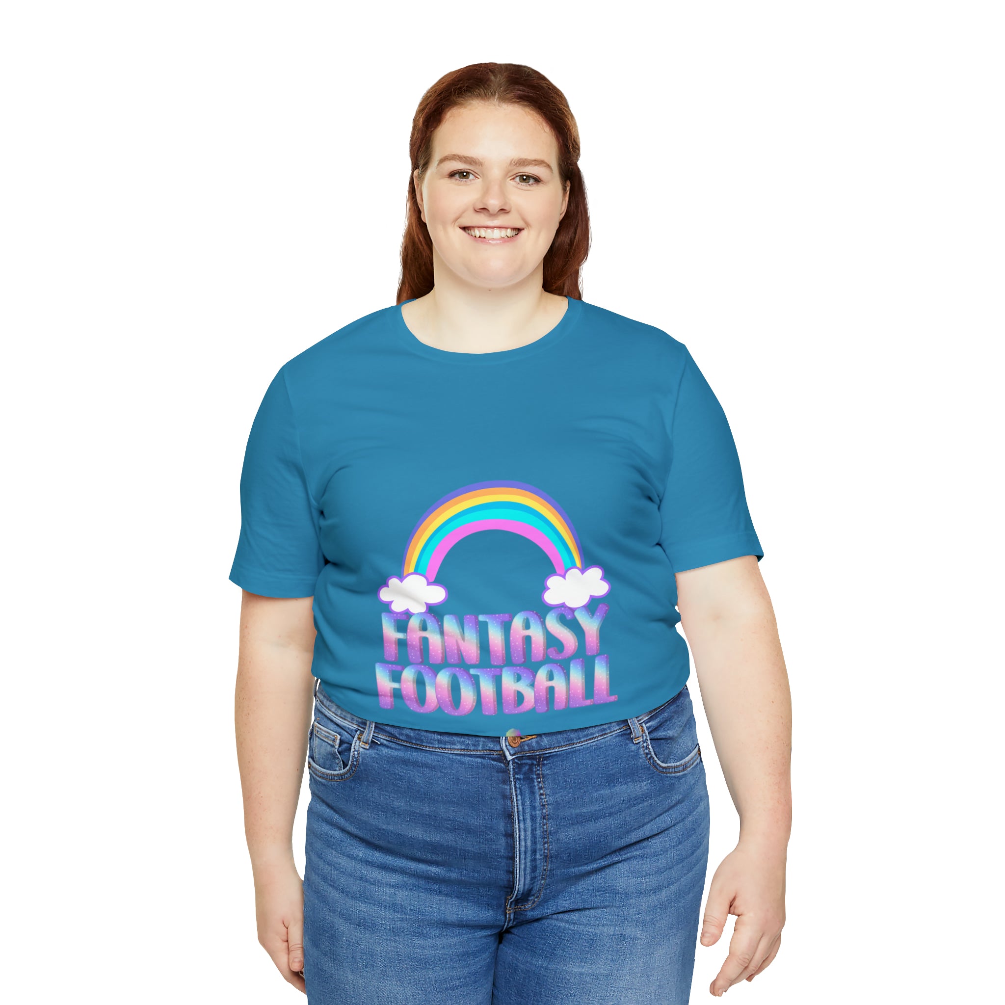Cute Fantasy Football Shirt | Pink Cute Fantasy Football Unisex T-Shirt