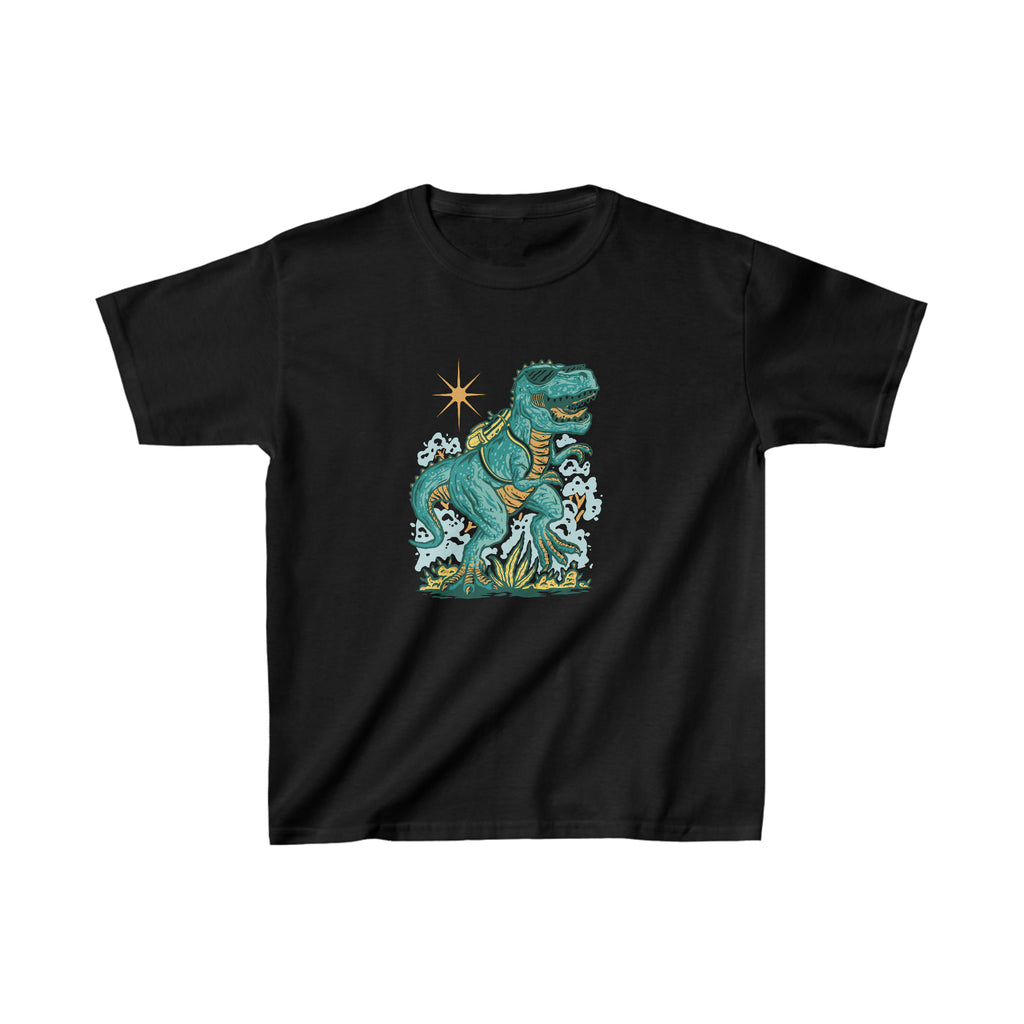 Dinosaur Roaring Through School | School Kids Heavy Cotton™ Tee