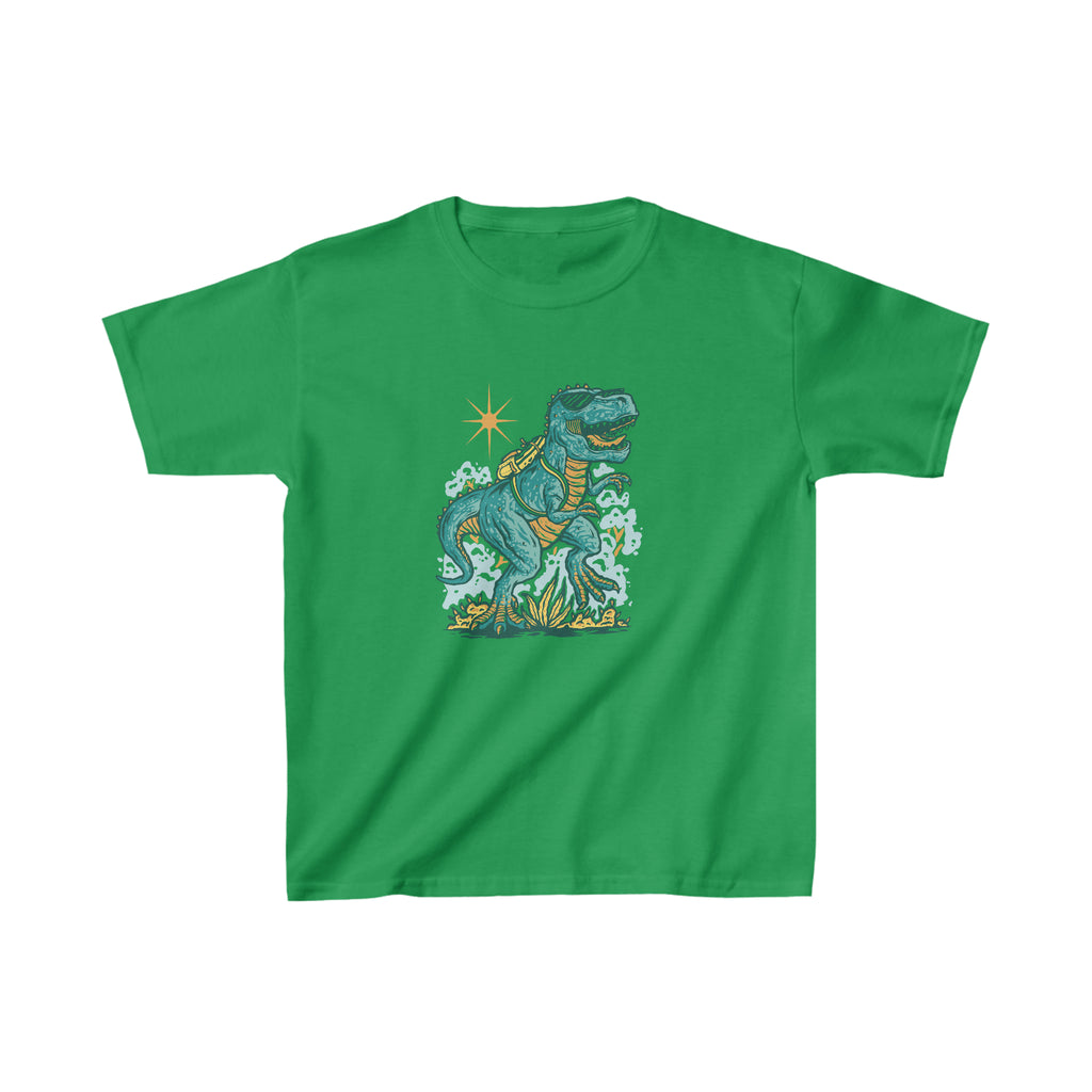 Dinosaur Roaring Through School | School Kids Heavy Cotton™ Tee