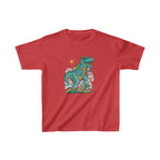 Dinosaur Roaring Through School | School Kids Heavy Cotton™ Tee