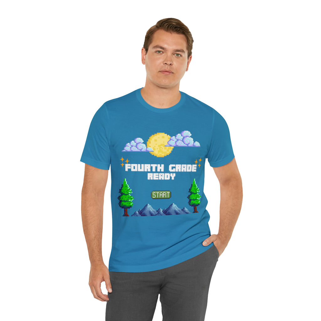 Fourth Grade Ready Pixel Shirt | Minecraft Unisex T-Shirt