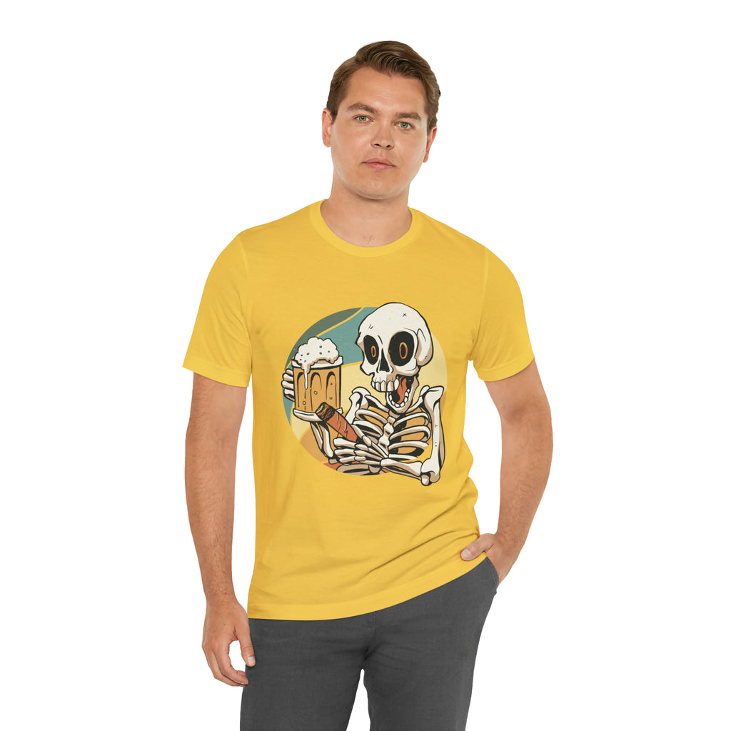 Skeleton Beer Shirt | Drink Beer Unisex T-Shirt