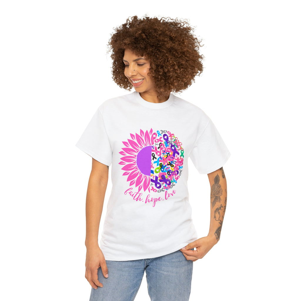 Faith Hope Love Shirt | Cancer Warrior Support Unisex T-Shirt