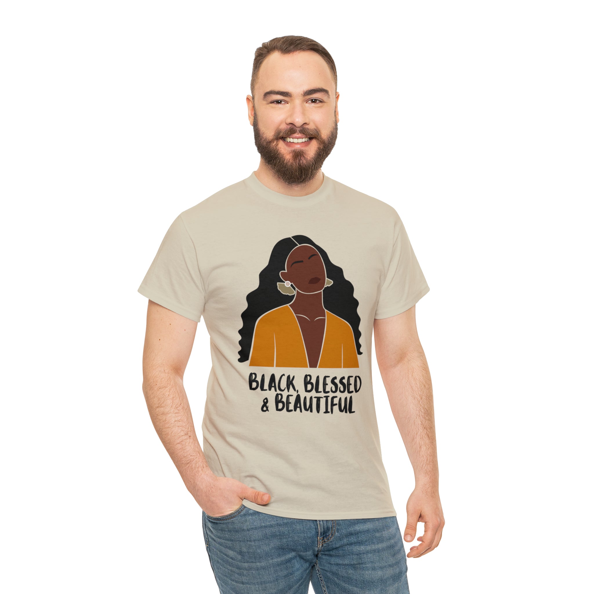 Black, Blessed & Beautiful Shirt | Empowered & Beautiful Cotton T-shirt