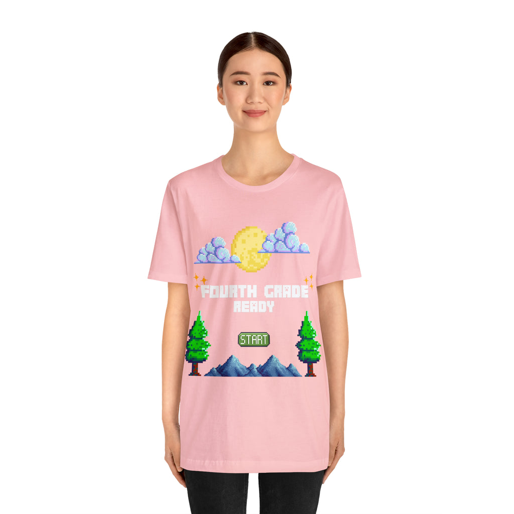 Fourth Grade Ready Pixel Shirt | Minecraft Unisex T-Shirt