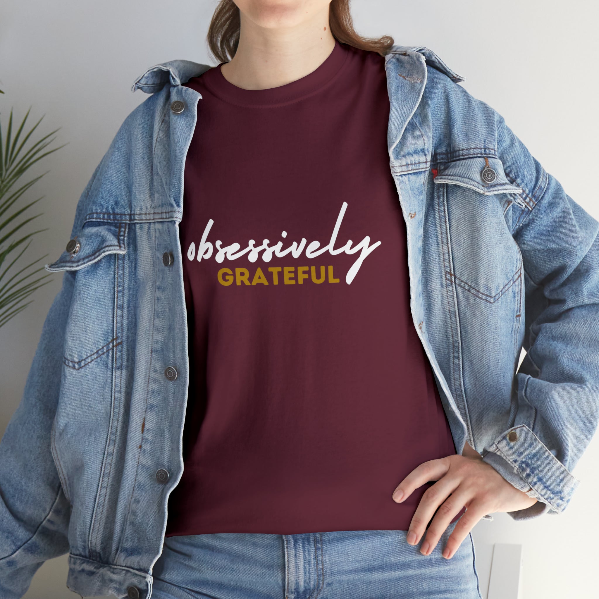 Obsessively Grateful Shirt | Minimalist Unisex T-Shirt