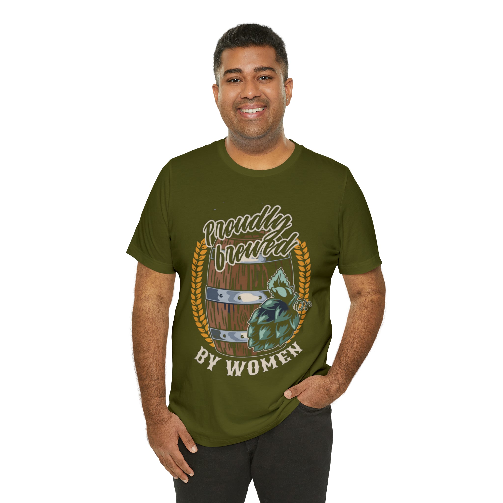 Brewed by Women Beer Shirt | Drink Beer Unisex T-Shirt